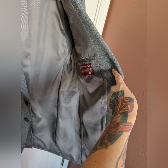 Vintage Levi Action Suit Blazer Men's 36R Gray - Picture 4 of 7